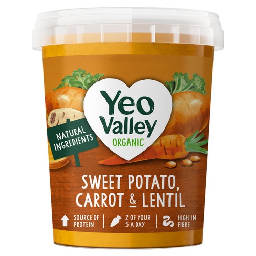 Yeo Valley Organic Sweet Potato, Carrot & Lentil Soup