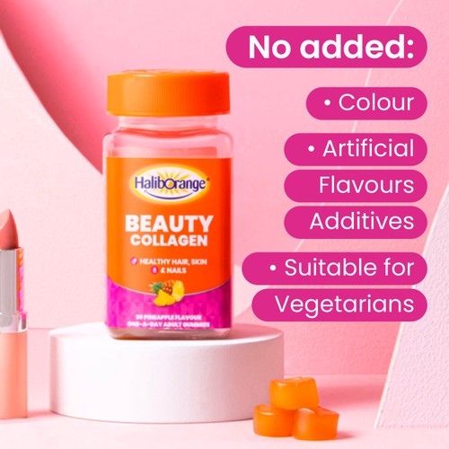 Haliborange Adult's Beauty Collagen Pineapple Gummies 