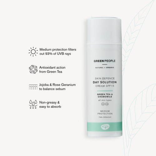Green People Organic SPF 15 Day Cream  Solution, Vegan