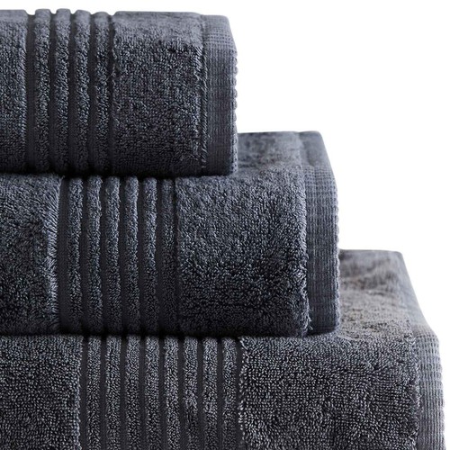 M&S Collection Luxury Egyptian Cotton Face Towels, Charcoal