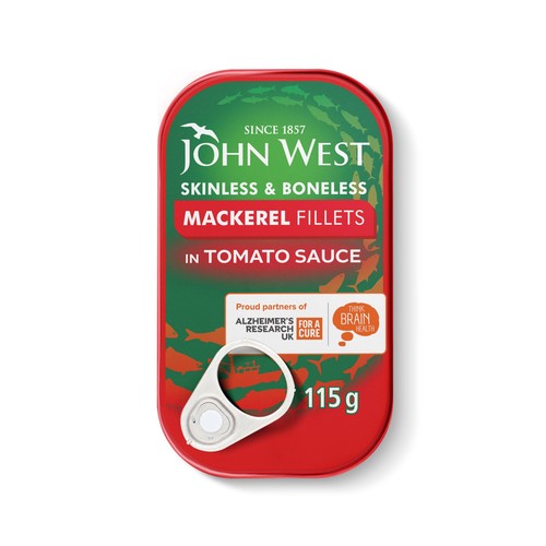 John West Skinless and Boneless Mackerel In Tomato Sauce