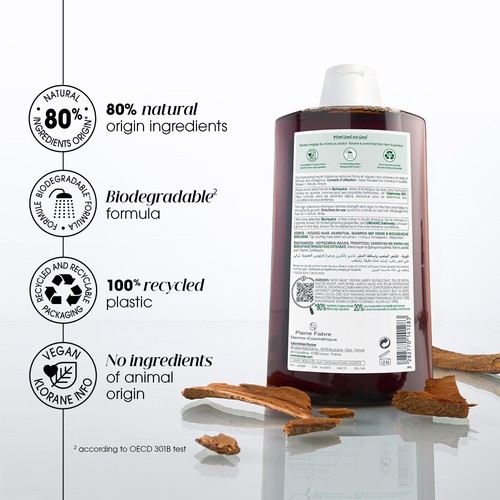 Klorane Shampoo with Quinine and Organic Edelweiss for Thinning Hair