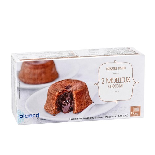 Picard 2 Chocolate Melt in the Middle Puddings