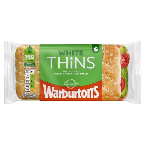 Warburtons White Sandwich Thins