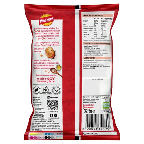 Walkers Ready Salted Crisps