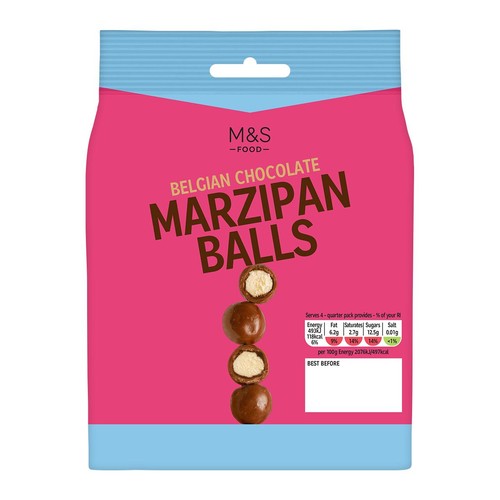 M&S Belgian Chocolate Marzipan Balls