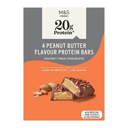 M&S 4 Peanut Butter Flavour Protein Bars