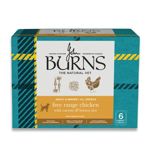 Burns Wet Food Free Range Chicken With Carrots & Brown Rice