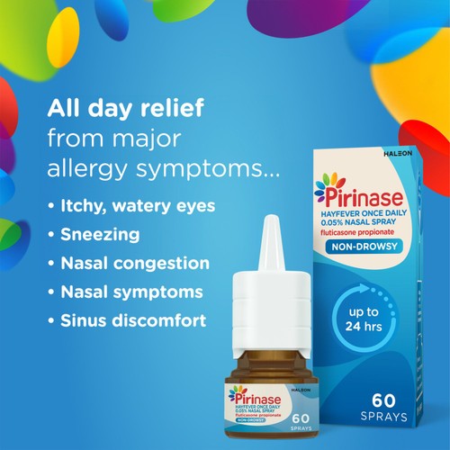 Pirinase Hayfever Once Daily Nasal Spray, 60 Sprays
