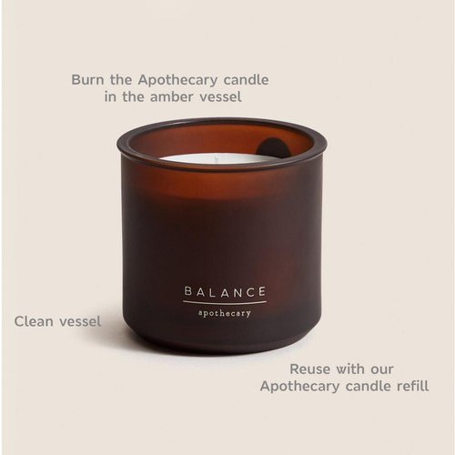M&S Balance Refillable Candle, one size, Amber