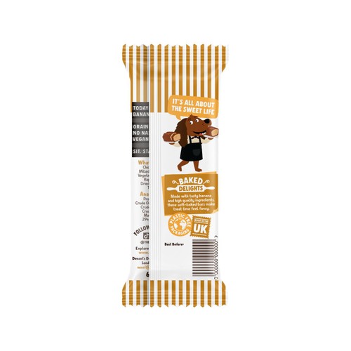 Denzels Banana Bread Soft-Baked Bars for Dogs
