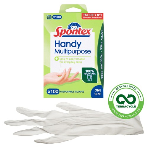 Spontex Disposable Gloves Multipurpose Latex Free