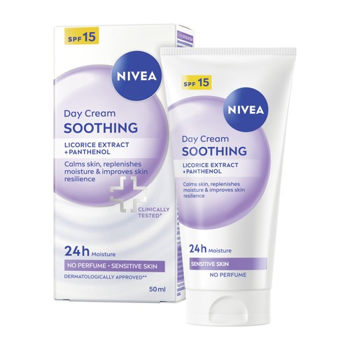 NIVEA Day Cream Face Moisturiser for Sensitive Skin SPF15 