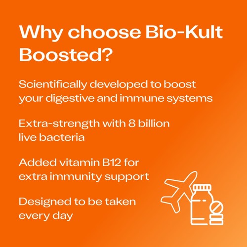 Bio-Kult Boosted Extra Strength Probiotics Gut Supplement Capsules