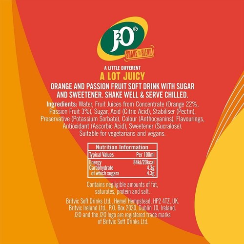 J2O Orange & Passion Fruit