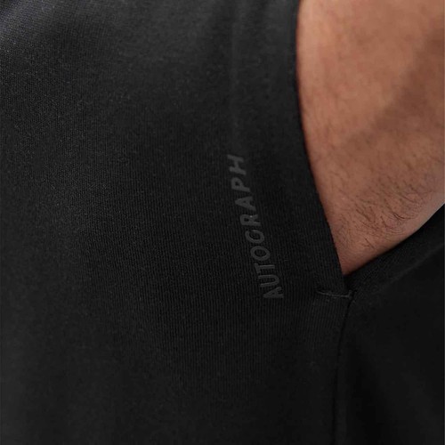 M&S Mens Cotton Modal Pyjama Bottoms, 2XL, Black
