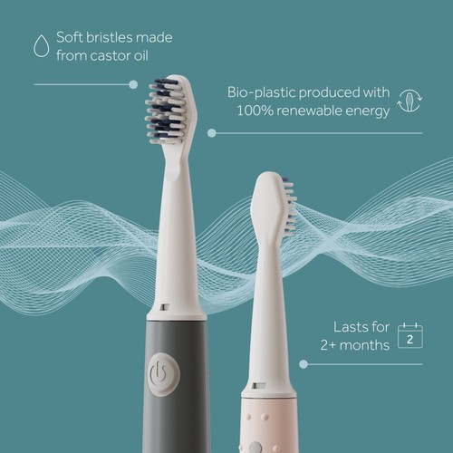 Waken Sonic Toothbrush Heads Refills White