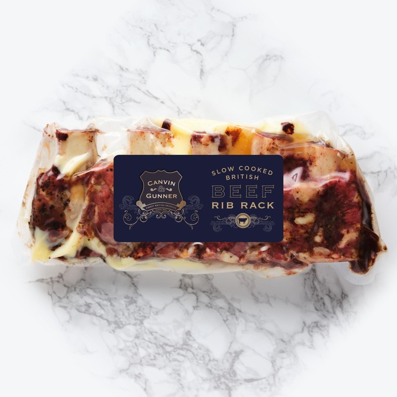 Canvin & Gunner Slow Cooked Beef Rib Rack - Ocado