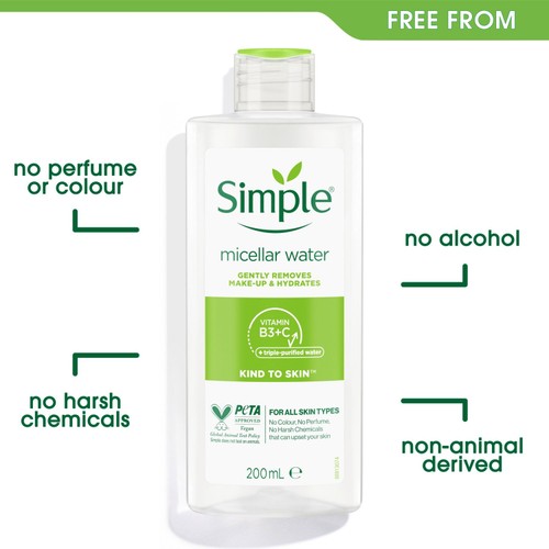 Simple Kind To Skin Micellar Cleansing Water