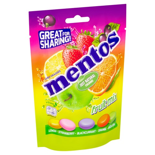 Mentos Fruit Mix Pouch Bag