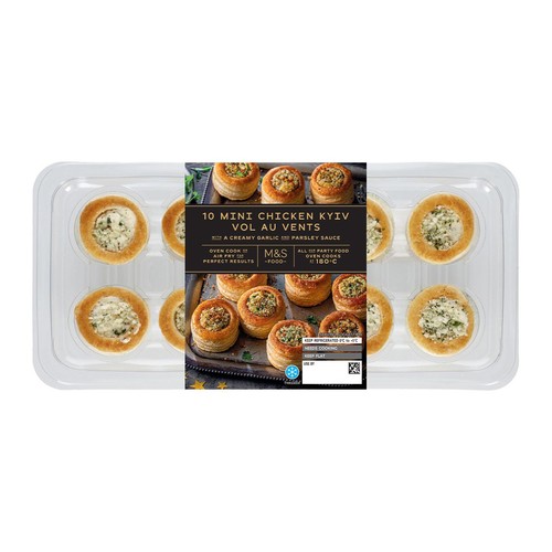 M&S 10 Mini Chicken Kyiv Vol Au Vents