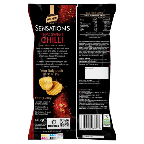Sensations Thai Sweet Chilli Wavy Cut