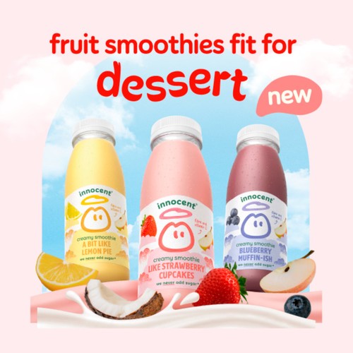 Innocent Like Strawberry Cupcakes Creamy Smoothie