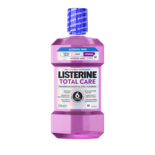 Listerine Total Care Intense Mint Alcohol Free Mouthwash