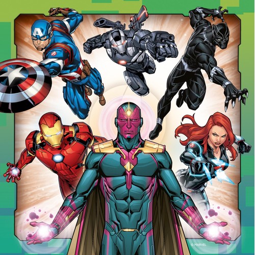 Ravensburger Marvel Avengers Assemble, 3x 49 piece Jigsaw Puzzles