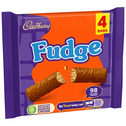 Cadbury Fudge Chocolate Bar Multipack