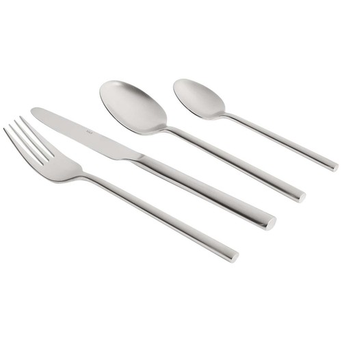 M&S Collection Manhattan Brushed Cutlery Set, Silver