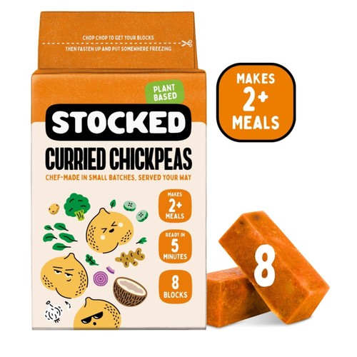 STOCKED Curried Chickpeas Ready Meal