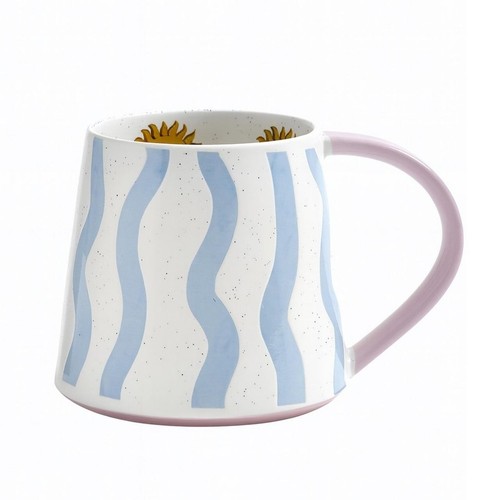 Eleanor Bowmer Electric Coast Blue Wave Mug