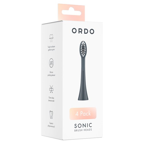 Ordo Sonic Toothbrush Heads Refills Charcoal Grey