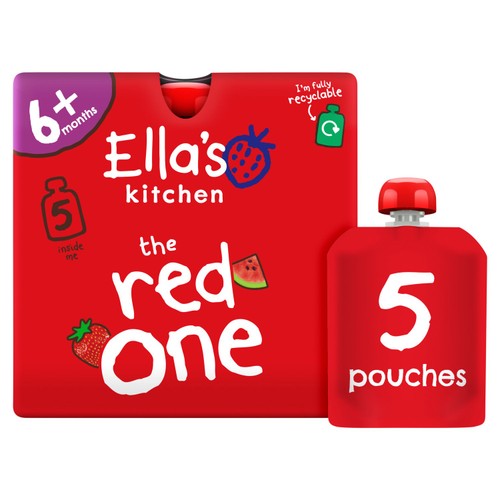 Ella's Kitchen The Red One Smoothie Pouch Multipack 6+ Months