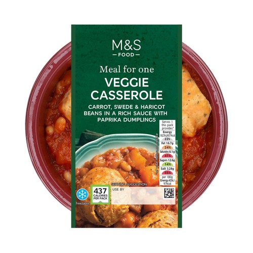 M&S Veggie Casserole with Dumplings