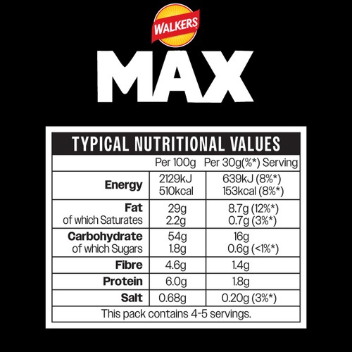 Walkers Max Portuguese Chorizo & Onion