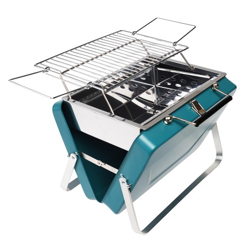 Rex London Portable Suitcase BBQ Petrol Blue
