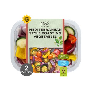 Mediterranean Roasting Vegetables with Basil & Lemon Dressing