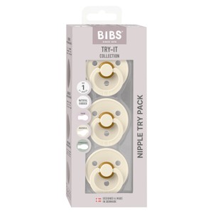 BIBS Pacifiers Try-it Colour Ivory