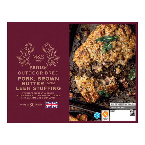 M&S British Outdoor Bred Pork Brown Butter & Leek Stuffing