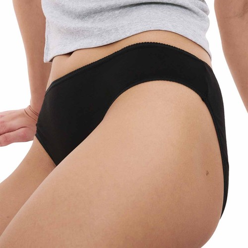 M&S Collection Womens, Pure Cotton Bikini Knickers, Size 16, Black