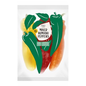 M&S Mixed Romano Pointed Peppers