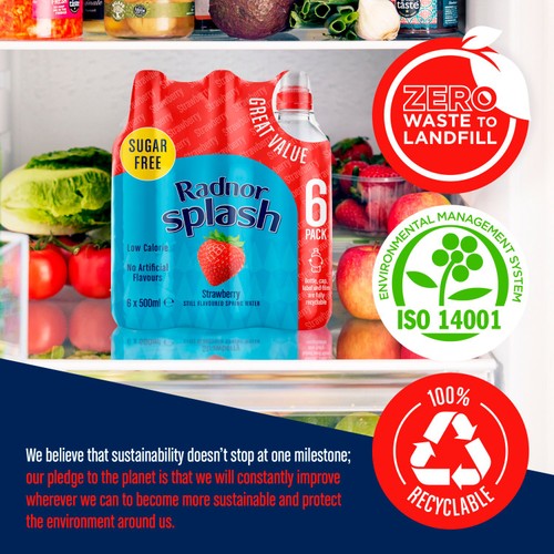 Radnor Splash Strawberry Flavoured Water