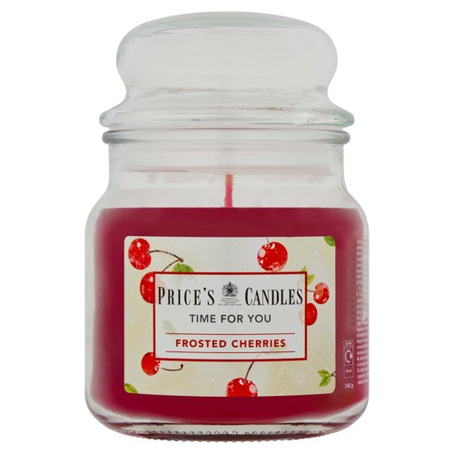 Price's Candles Time For You Frosted Cherries Medium Jar