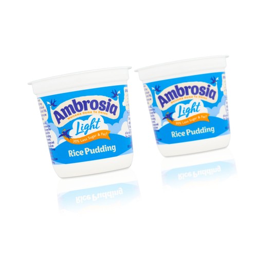 Ambrosia Low Fat Rice Pudding Dessert Snack Pot