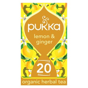 Pukka Organic Lemon, Ginger&Manuka Honey Tea x20 Compostable Herbal TeaBags