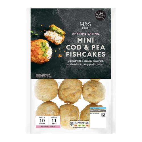 M&S Mini Cod & Pea Fishcakes Frozen