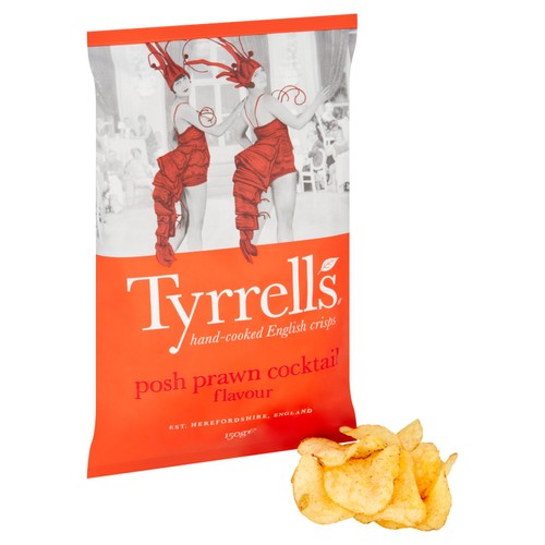 Tyrrells Posh Prawn Cocktail Sharing Crisps