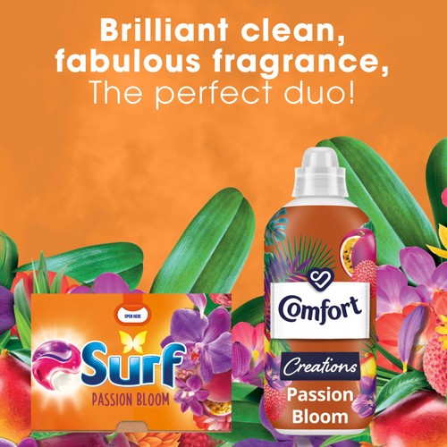 Surf Passion Bloom 3 in 1  Laundry Washing Detergent Capsules 26 Washes